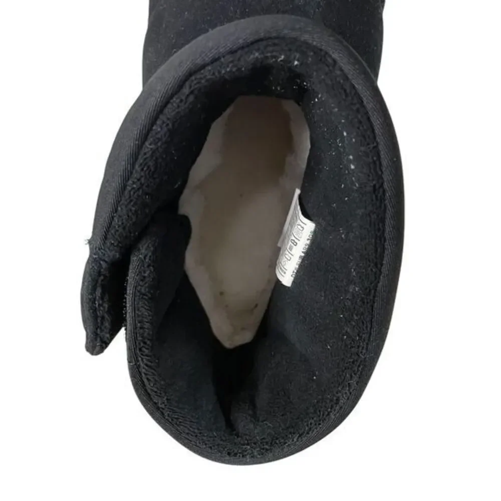 NEW UGG Womens Klamath‎ Mini Suede Classic Boot 7 Black Sheepskin Lining 1143932